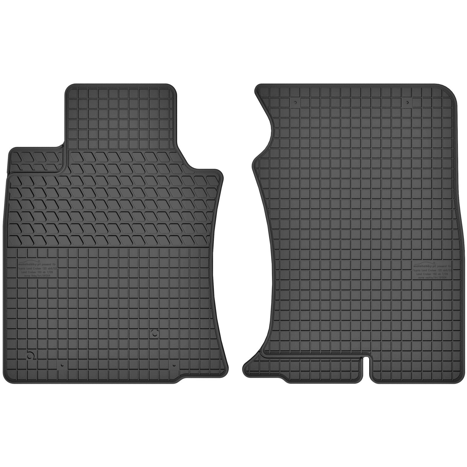 AGCP Passform Gummi Fußmatten Set für Land – Cruiser Toyota Prado J12 20